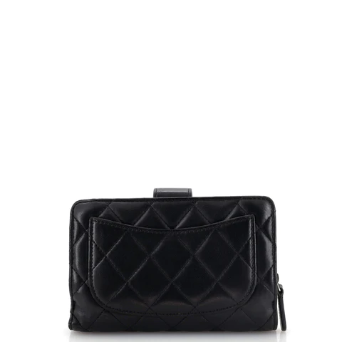 Chanel CC French Wallet Quilted Lambskin