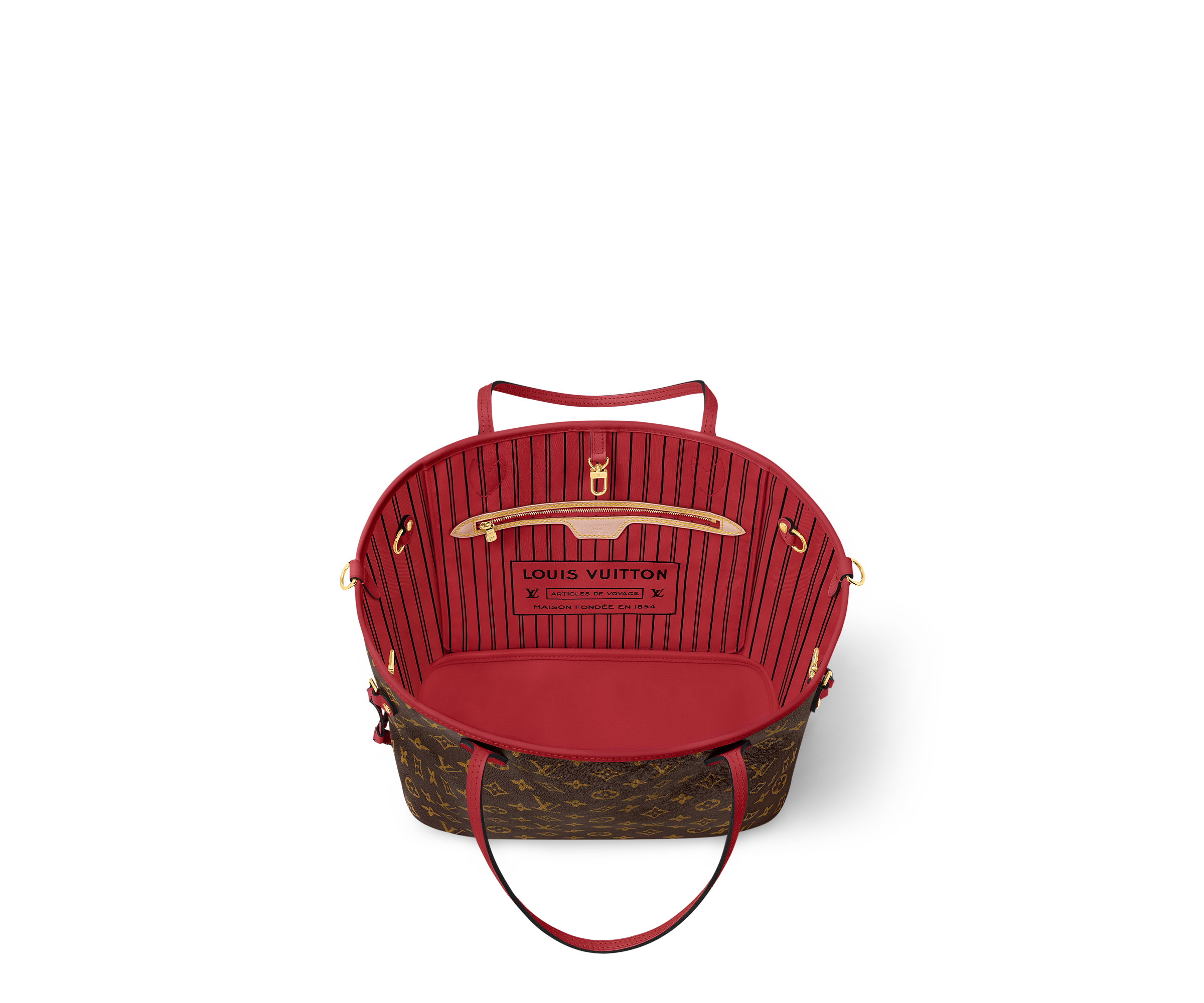 Neverfull Bandoulière Inside Out MM Monogram Coated