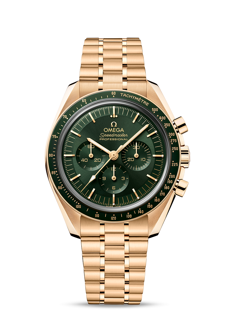 Omega Speedmaster Moonwatch Professional Co-Axial Master Chronometer Chronograph 42mm Moonshine™ Gold on Moonshine™ Gold 310.63.42.50.10.001