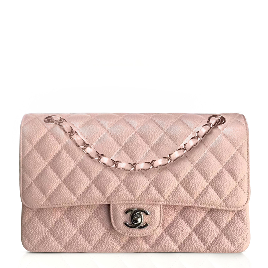 Chanel Caviar Calfskin Classic Flap Bag-Pink