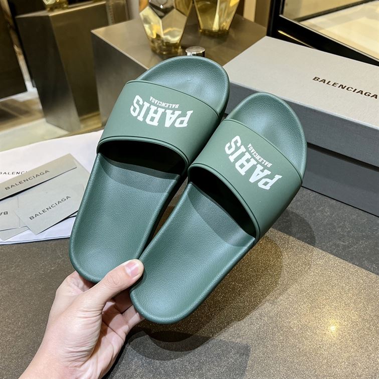 BALENCIAGA CITIES PARIS POOL SLIDE SANDAL – BBD006