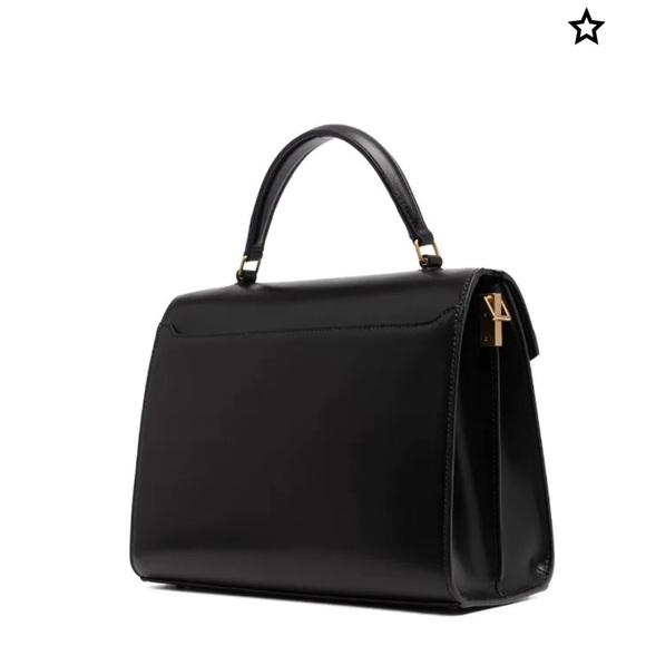 YSL Cassandra Medium Top Handle Bag in Shiny Leather