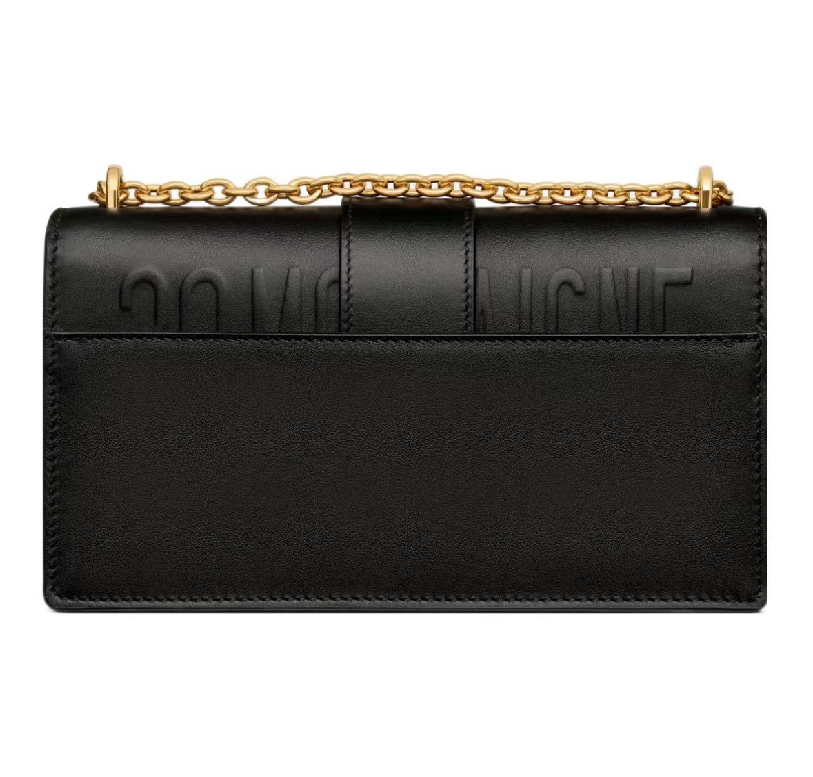 DIOR 30 MONTAIGNE SMALL BAG IN BLACK CALFSKIN