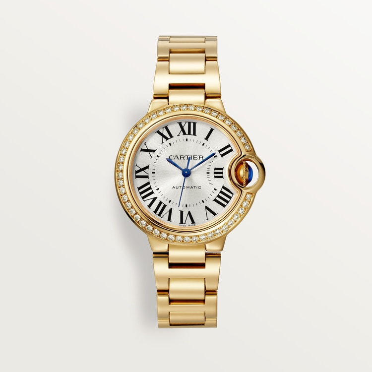 Ballon Bleu de Cartier watch Silver sunray-effect dial 33 mm