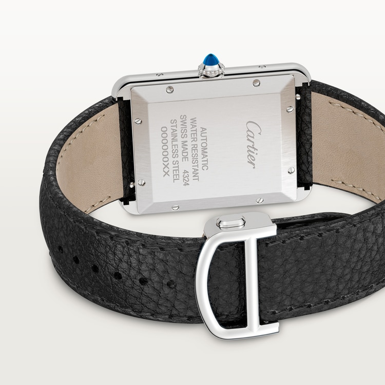 Tank Must watch Extra-large model Silvered flinqué dial 41 mm