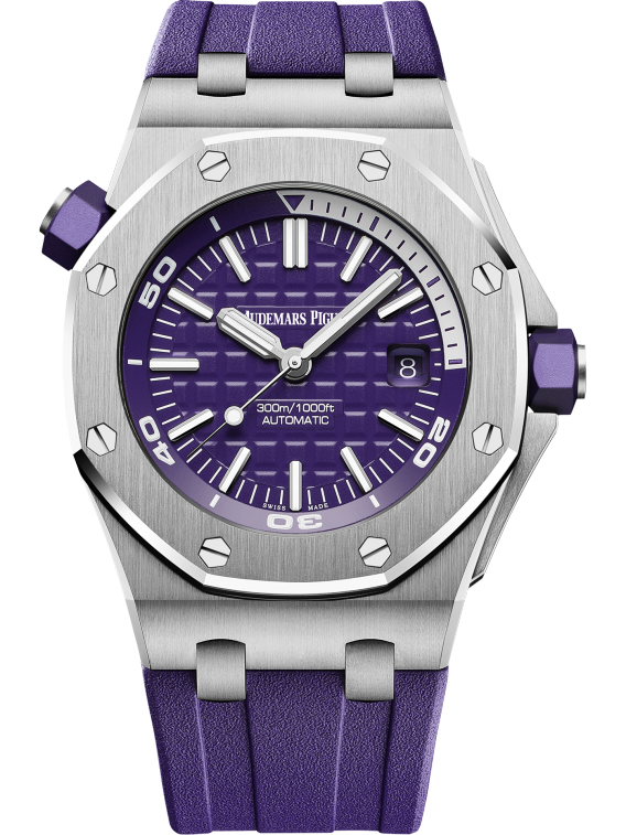 AUDEMARS PIGUET OFFSHORE DIVER Purple Dial 42mm 15710ST.OO.A077CA.01