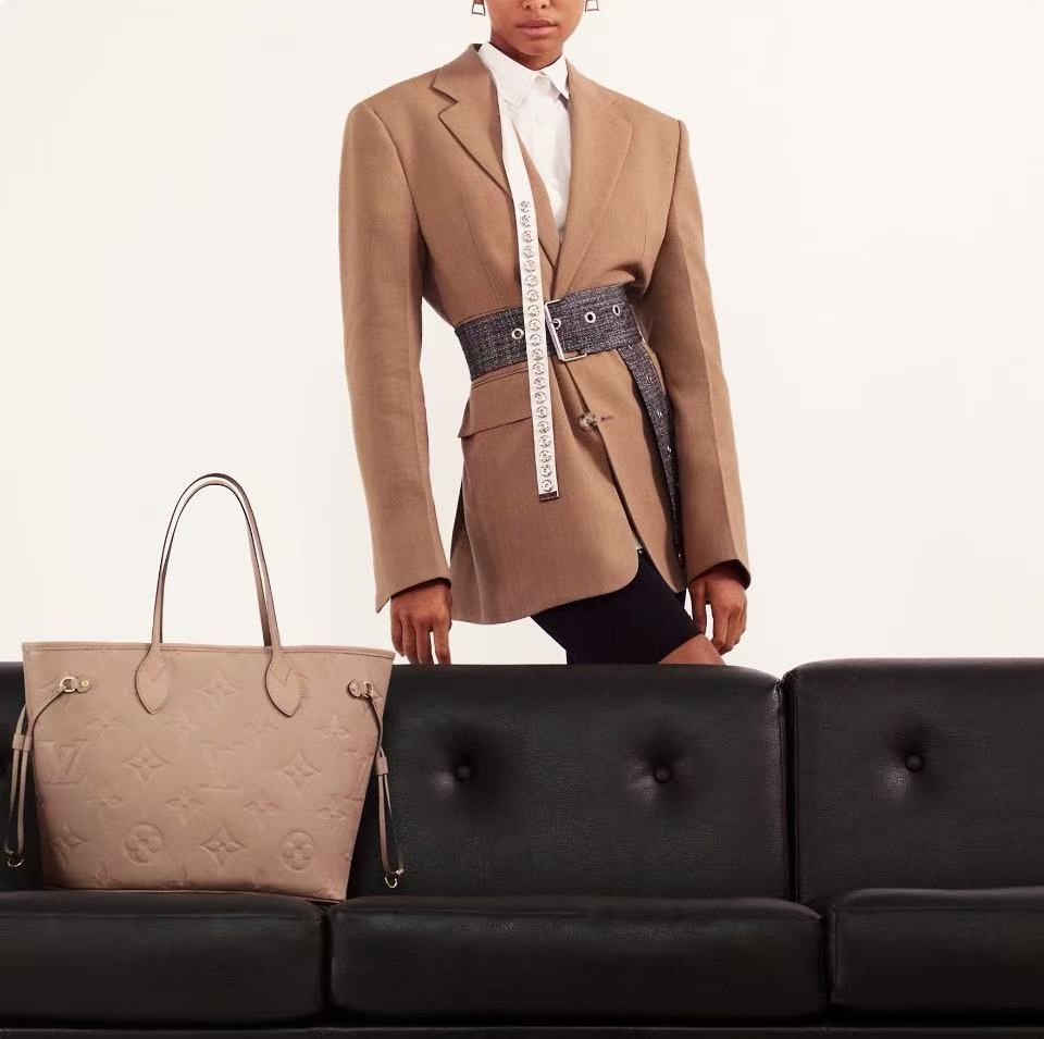 NEVERFULL MONOGRAM EMPREINTE TOTE