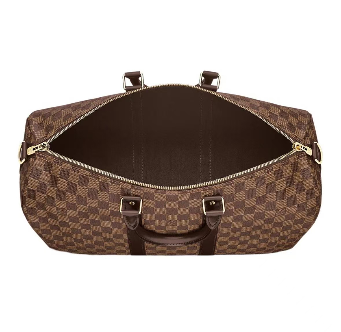 KEEPALL BANDOULIÈRE 55 MONOGRAM JUNGLE TRAVEL BAG IN BROWN