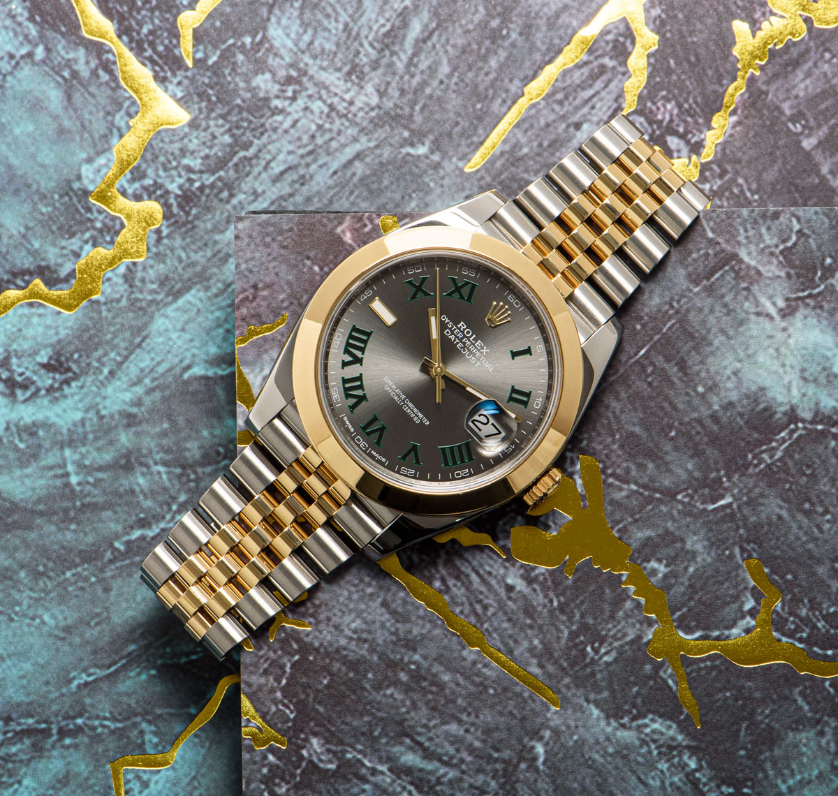 Rolex Datejust 41 Oyster, 41 mm, Oystersteel and yellow gold Reference 126303-0020