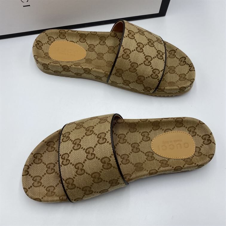 GUCCI GG CANVAS FLIP FLOP SANDAL – GSL001