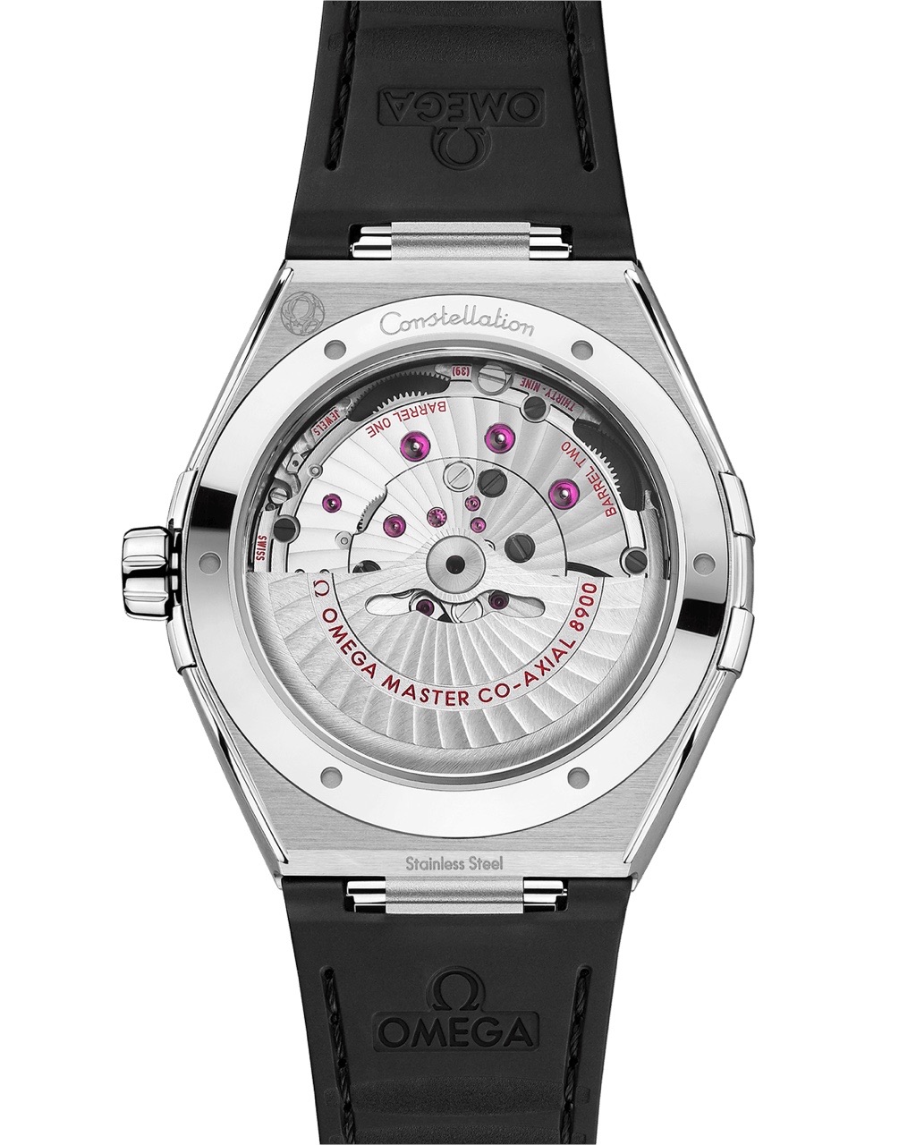 CONSTELLATION STEEL ON RUBBER STRAP 41 MM