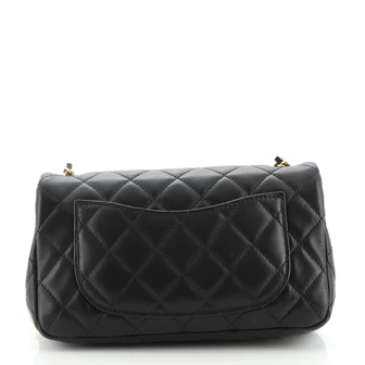Chanel Pearl Crush Flap Bag Quilted Lambskin Mini