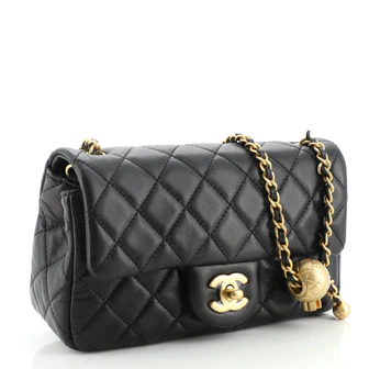 Chanel Pearl Crush Flap Bag Quilted Lambskin Mini