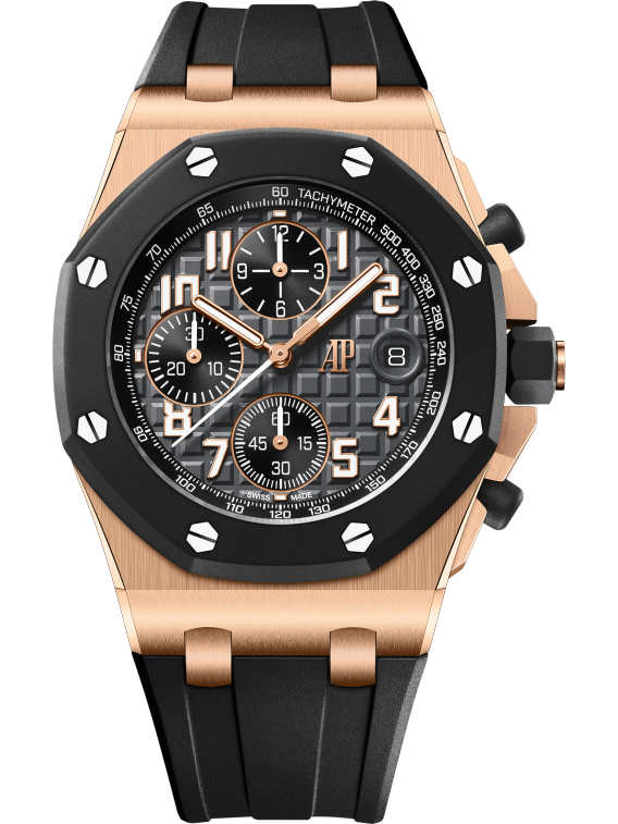 AUDEMARS PIGUET OFFSHORE Pink Gold Anthracite Grey Dial CHRONOGRAPH 42mm 26238OK.OO.A002CA.01