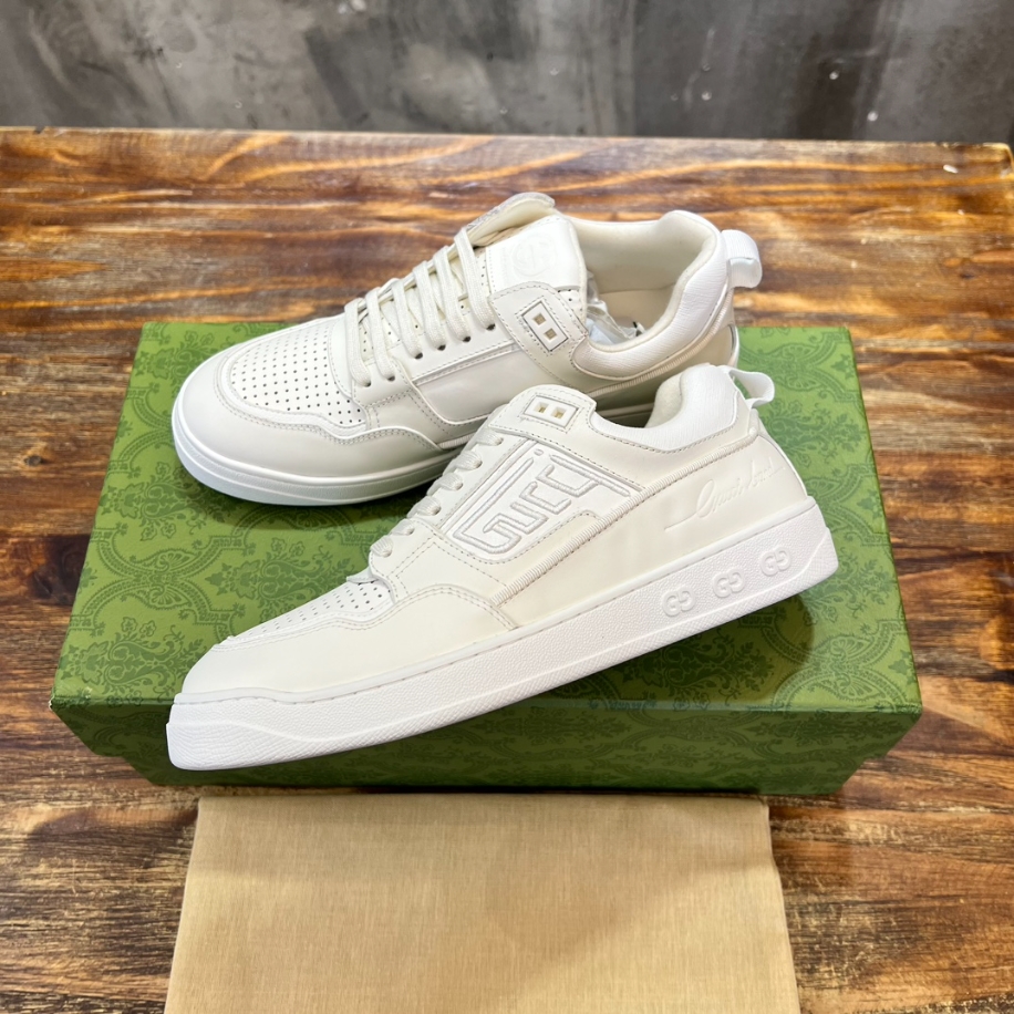 Gucci White Leather Mid Sneaker – GCC176