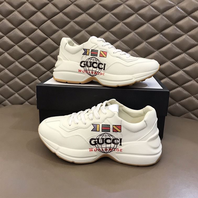 GUCCI RHYTON “WORLDWIDE” FLAG-PRINTED SNEAKER – GCC010