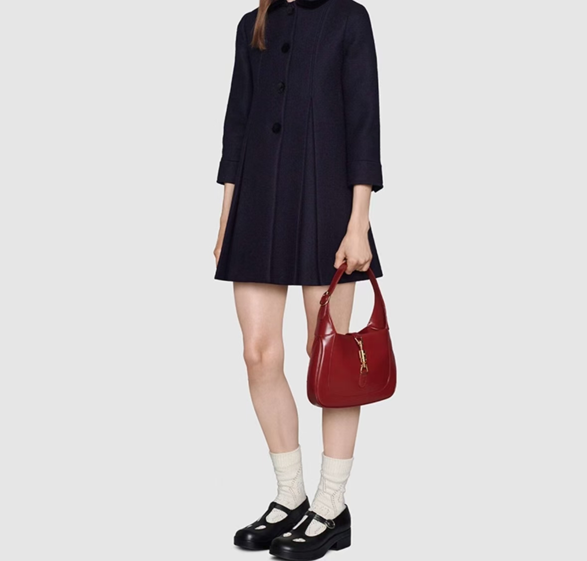 GUCCI JACKIE 1961 BAG IN SCARLET RED