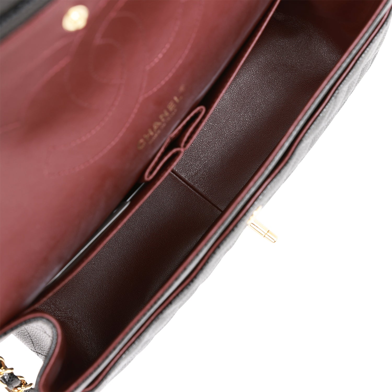 Chanel Jumbo Classic Double Flap Bag Black Caviar Gold Hardware