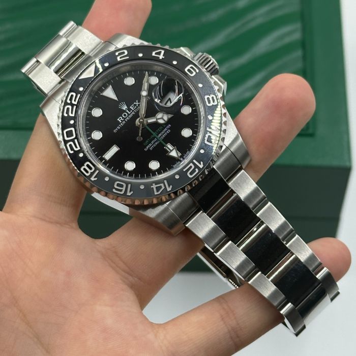 Rolex GMT Master ll Automatic Black Dial Steel Men's Watch M126710GRNR-0004