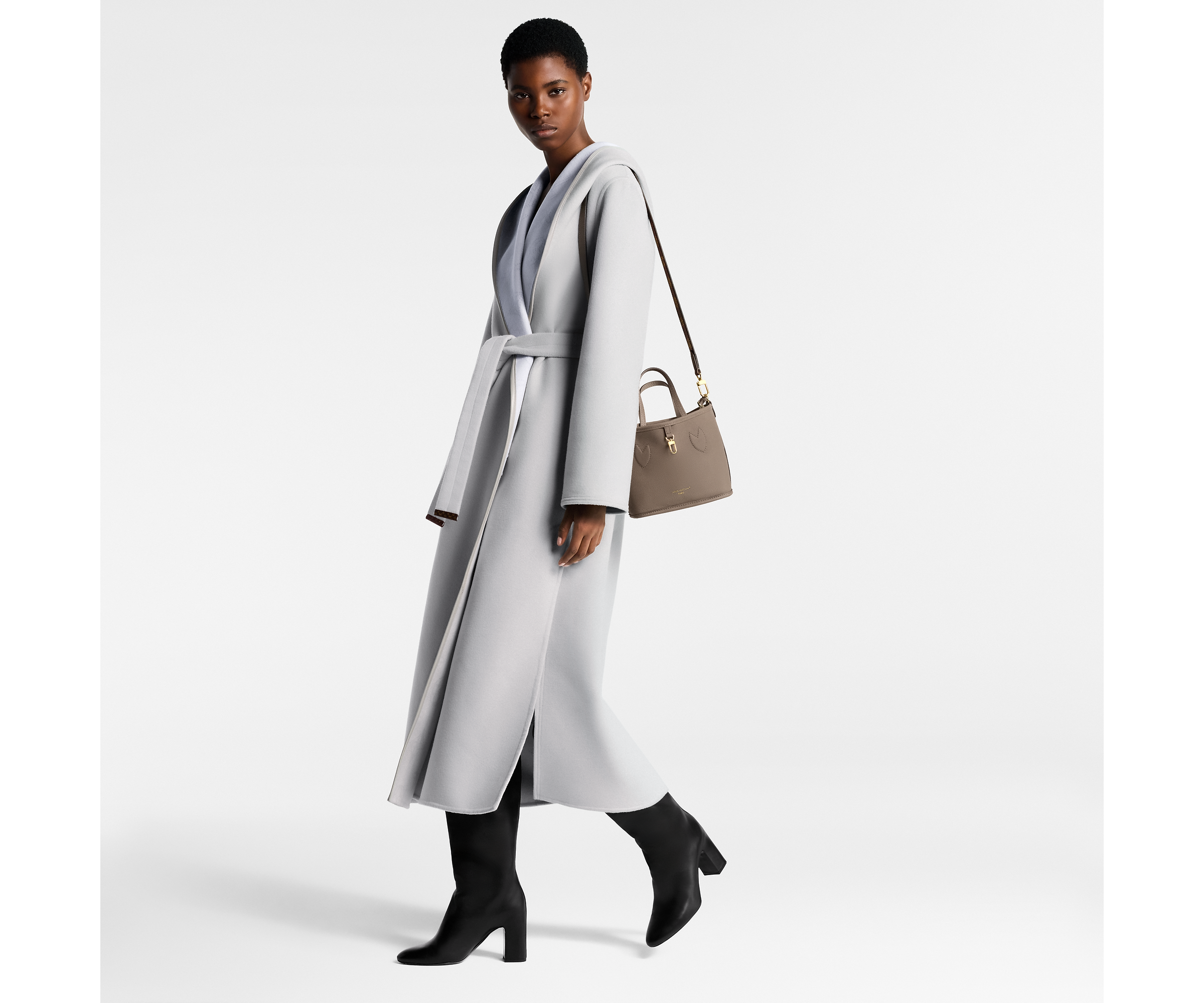 Neverfull Bandoulière Inside Out BB Dark fango cowhide