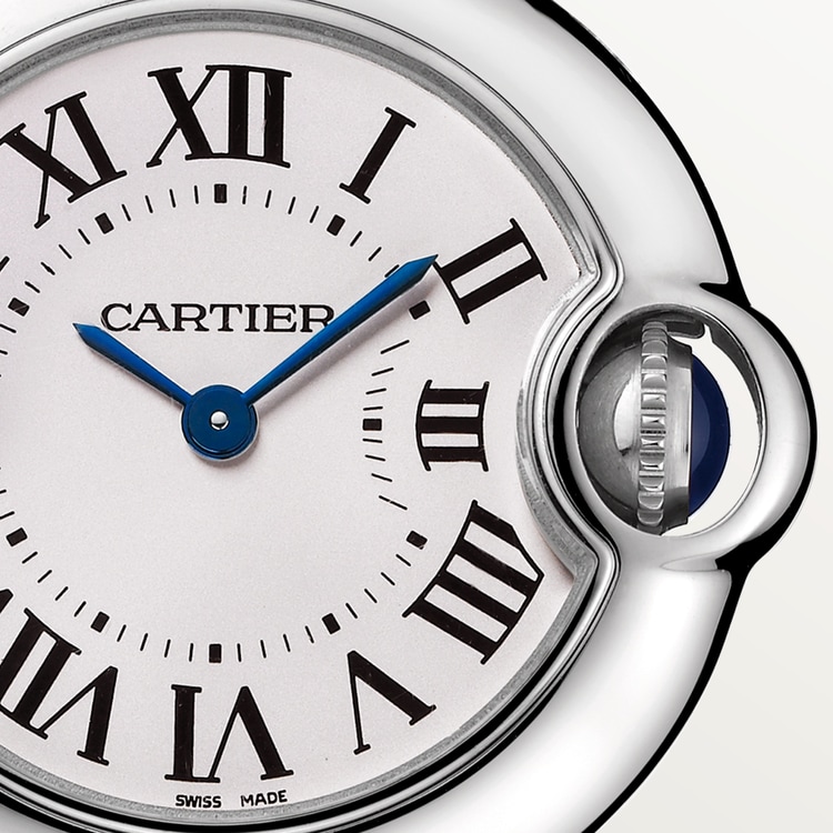 Ballon Bleu de Cartier watch Silvered opaline dial 28 mm