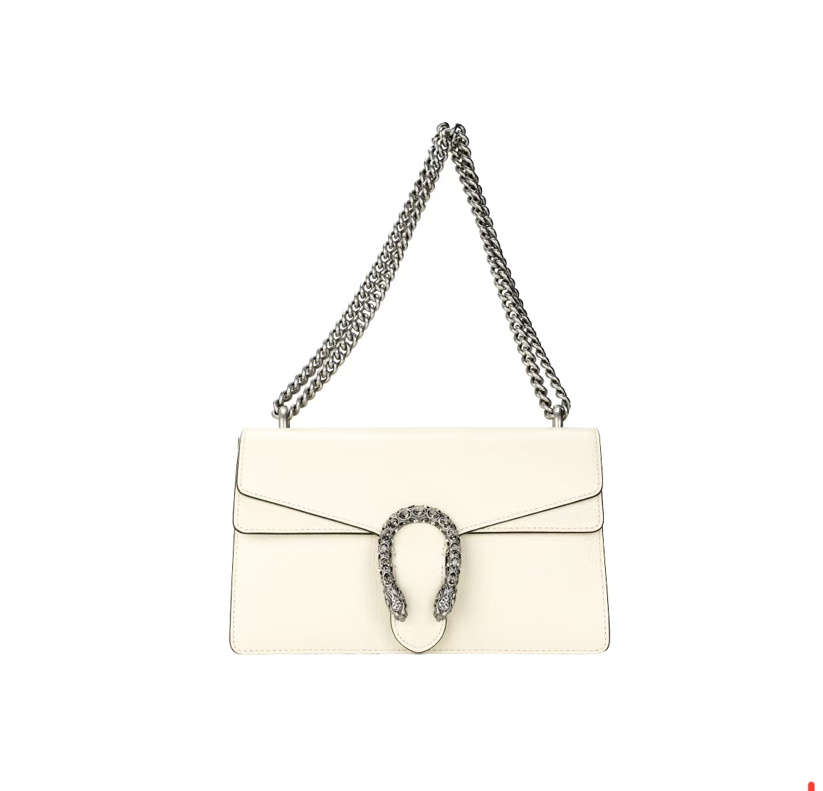 GUCCI DIONYSUS SMALL LEATHER BAG IN WHITE