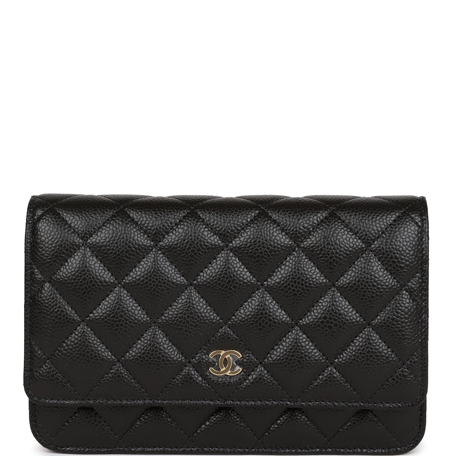 Chanel Wallet on Chain WOC Black Caviar Gold Hardware