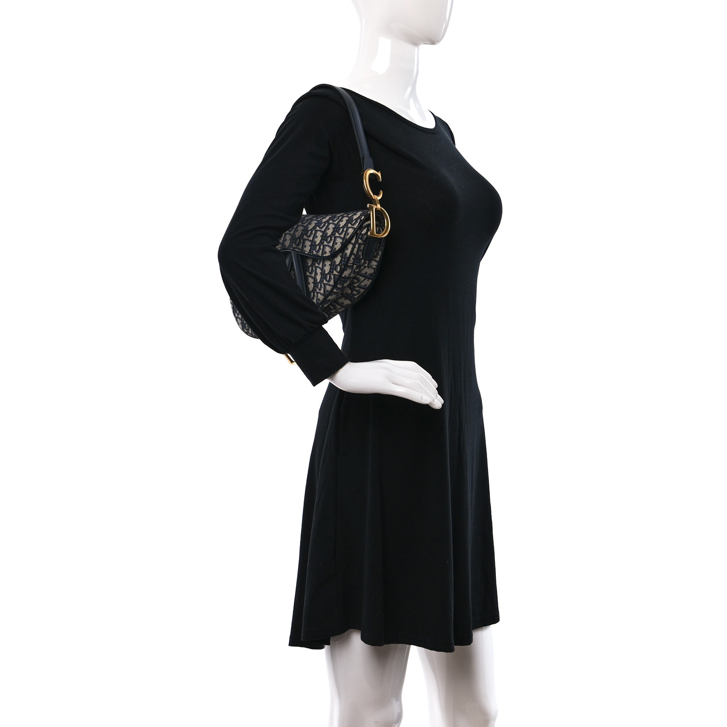 Oblique Saddle Bag Blue