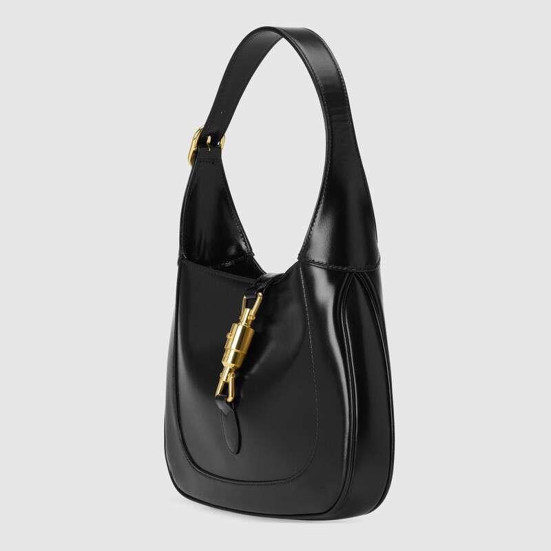 GUCCI JACKIE 1961  BAG IN BLACK LEATHER