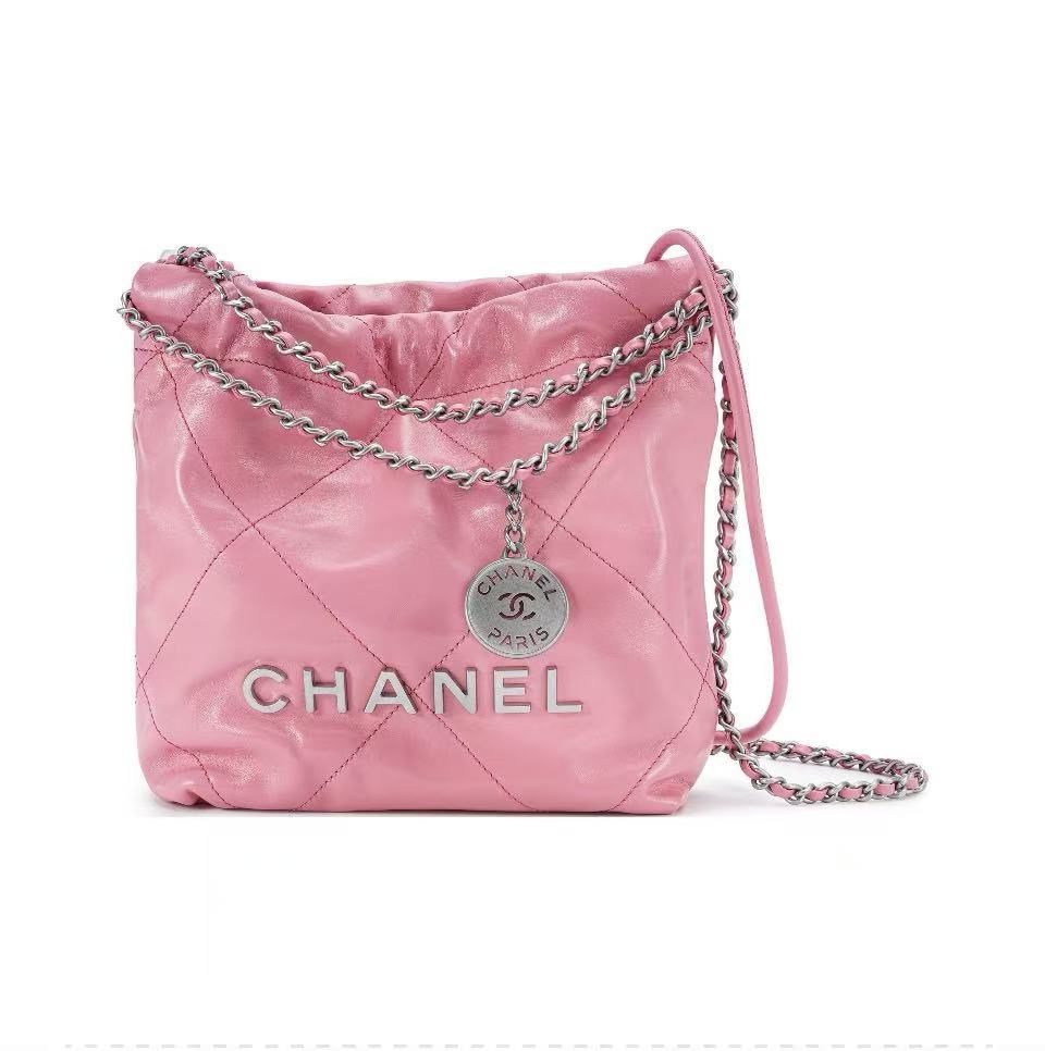 CHANEL 22 Bag 23A Mini Pink