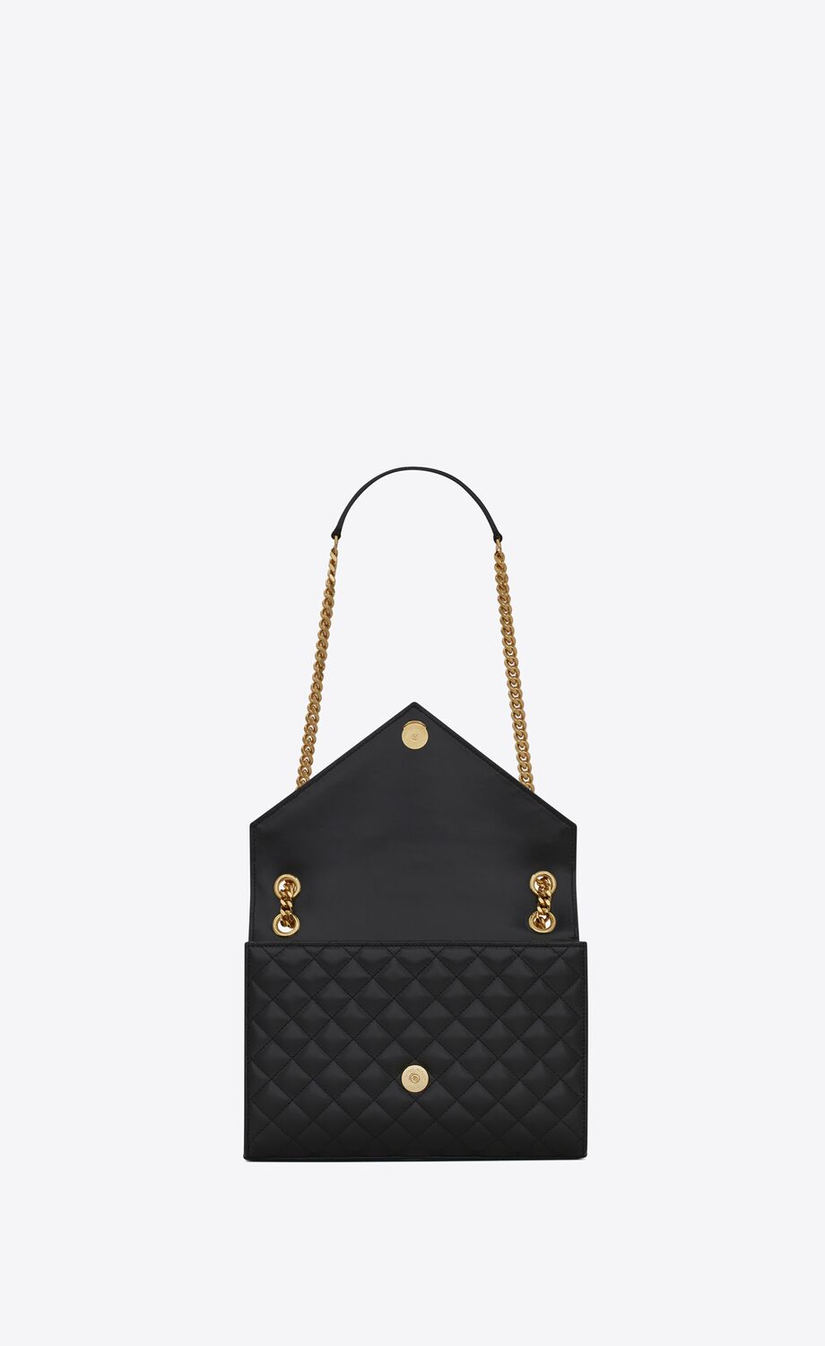 YSL Envelope Medium Chain Bag in Supple Matelasse Leather