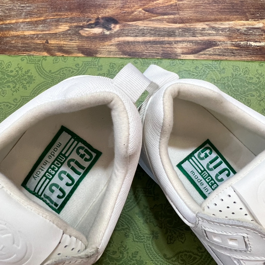 Gucci White Leather Mid Sneaker – GCC176