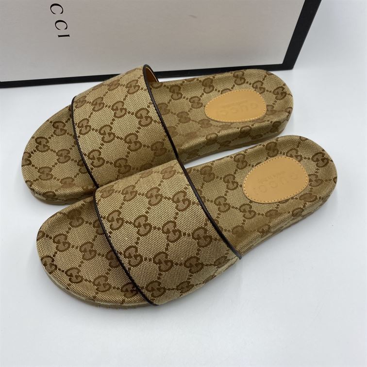GUCCI GG CANVAS FLIP FLOP SANDAL – GSL001