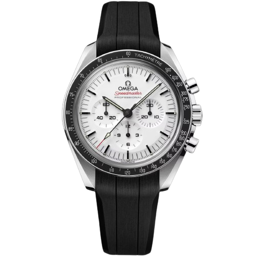 OMEGA SPEEDMASTER MOONWATCH PROFESSIONAL 42 MM, STEEL ON RUBBER STRAP