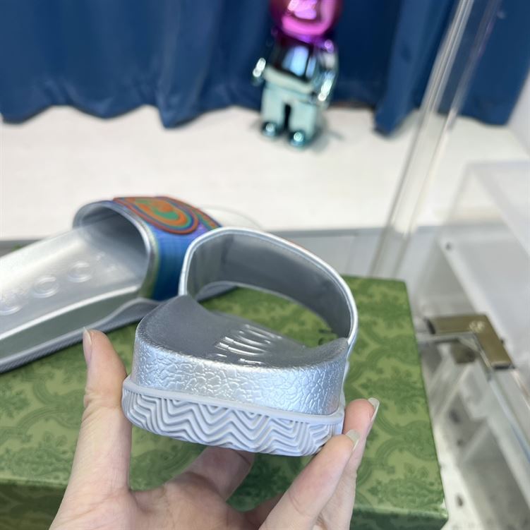 GUCCI SLIDE INTERLOCKING G LEATHER BLACK FOR MEN – GSL004