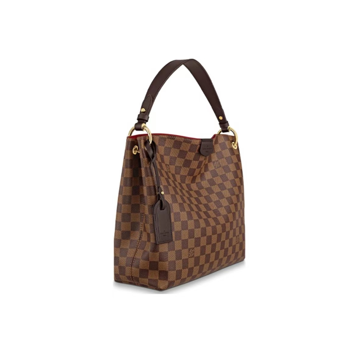 GRACEFUL DAMIER EBÈNE HOBO BAG IN Brown