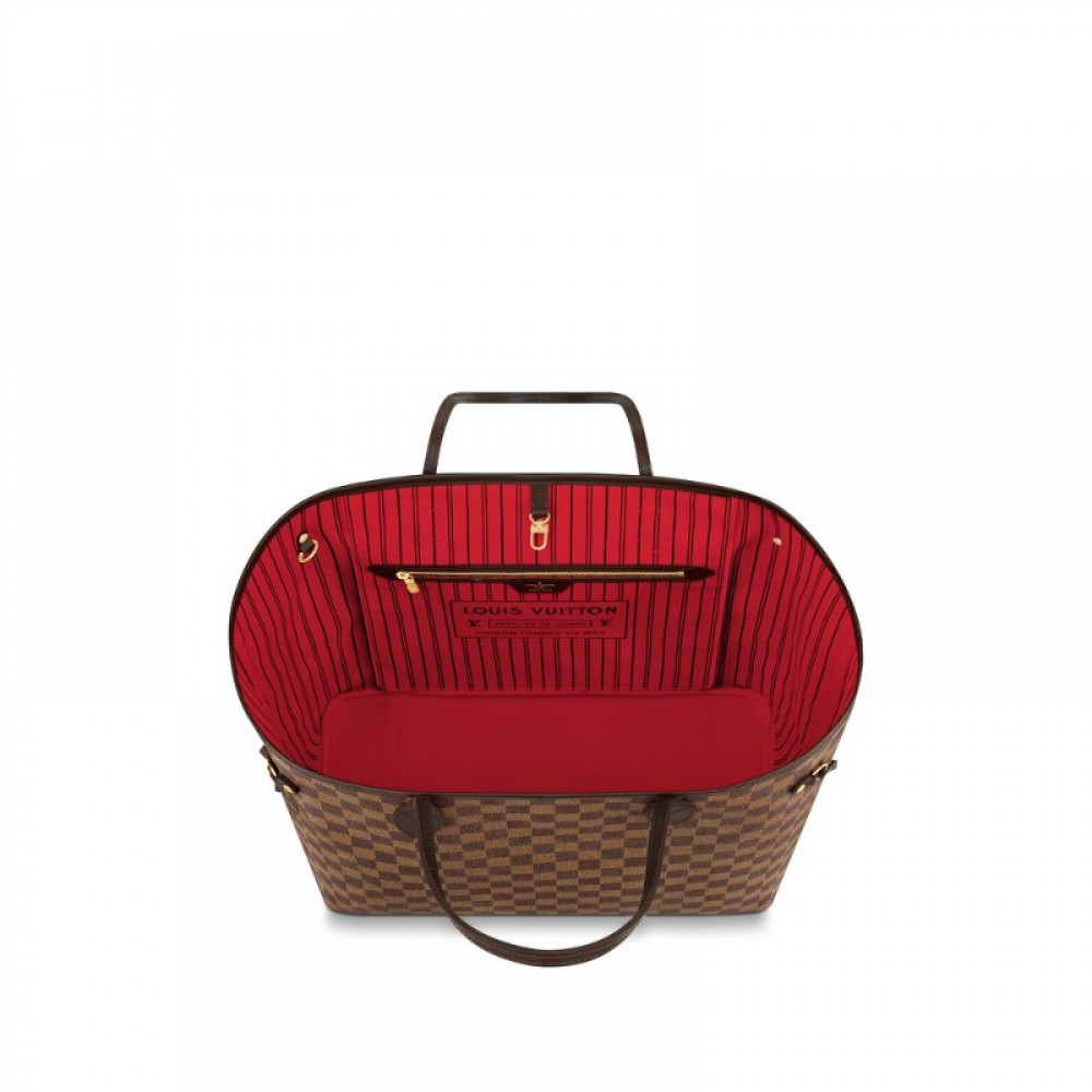 Neverfull inside red