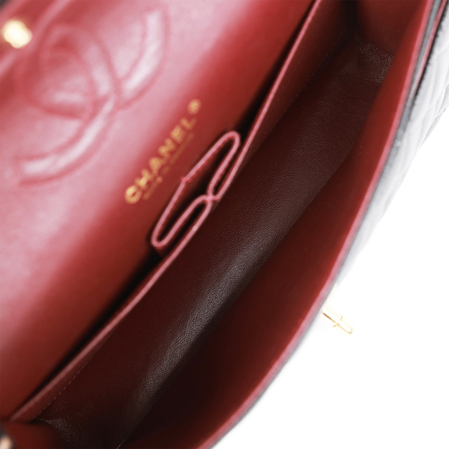 Chanel Medium Classic Double Flap Bag Black Caviar Gold Hardware