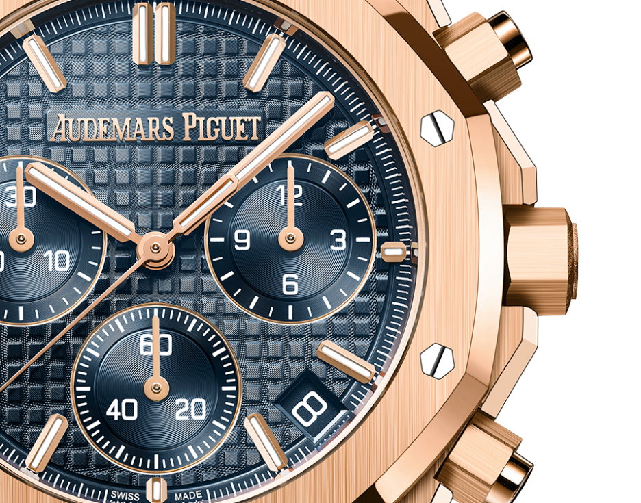 AUDEMARS PIGUET ROYAL OAK Pink Gold “Bleu nuit nuage 50” Dial CHRONOGRAPH 41mm 26715OR.OO.1356OR.01