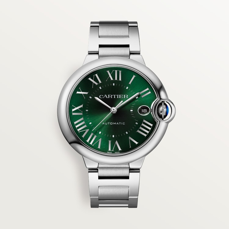 Ballon Bleu de Cartier watch Sunray brushed dark green dial 40 mm