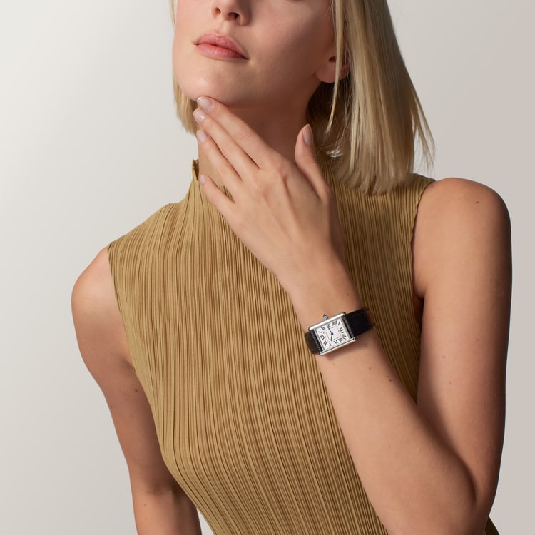 Tank Must SolarBeat™ watch large model silvered dial 33.7mm