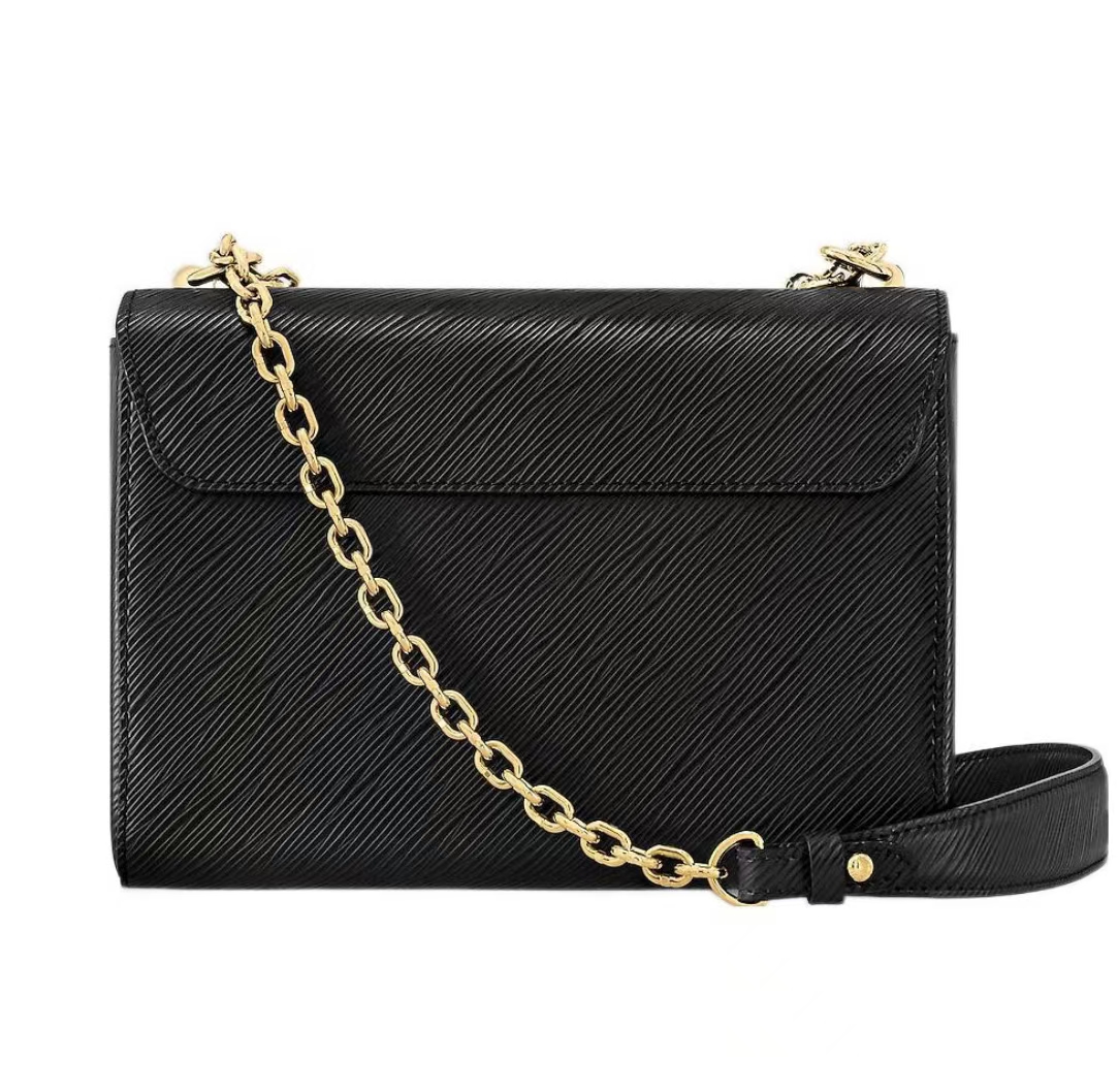 LOUIS VUITTON TWIST MM EPI LEATHER BAG IN BLACK