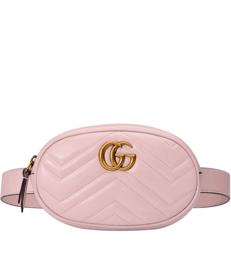 Gucci GG Marmont Matelasse Leather Belt Bag 476434