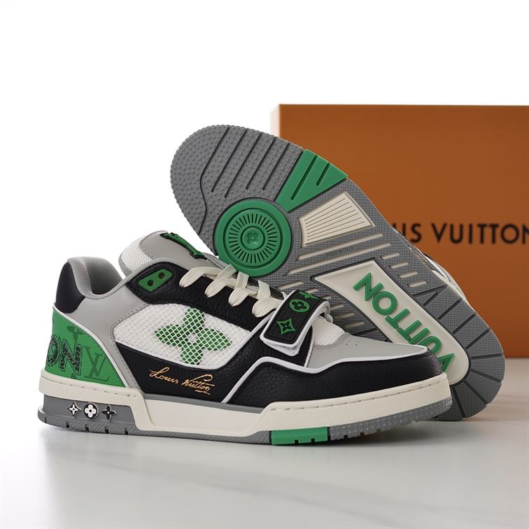 LOUIS VUITTON LV TRAINER SNEAKER GREEN – LVS181