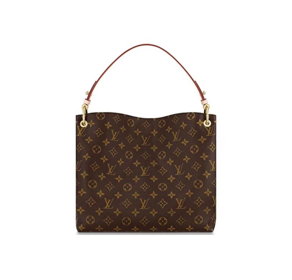 GRACEFUL MONOGRAM CANVAS HOBO BAG