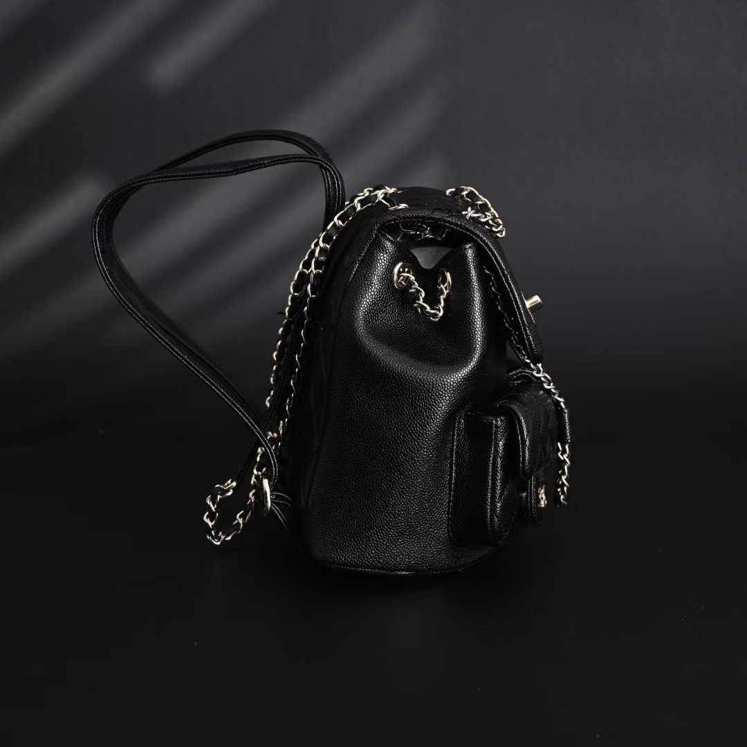 CHANEL Small Duma Backpack 25P - Black