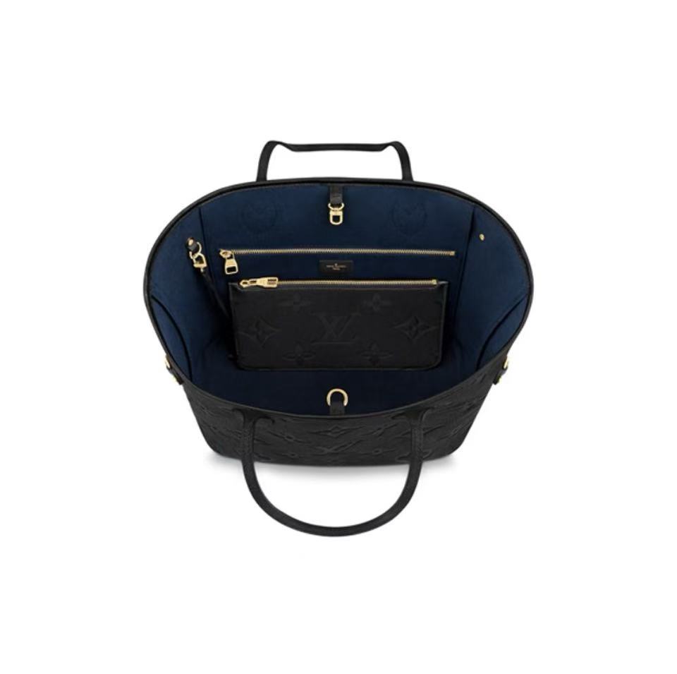 LOUIS VUITTON Neverfull MM Empreinte - Black