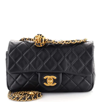Chanel Pearl Crush Flap Bag Quilted Lambskin Mini  1