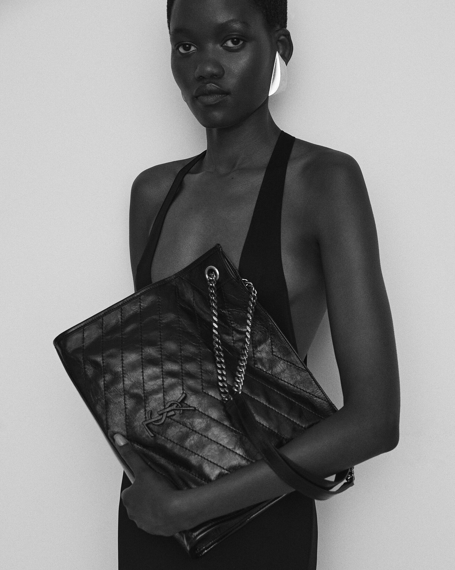 Niki leather tote bag