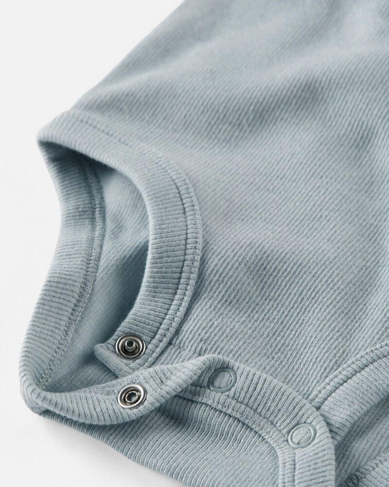 LITTLE PLANET Baby 3-Pack Organic Cotton Rib Bodysuits